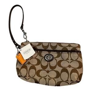 COACH “Signature C” Wristlet, NWT